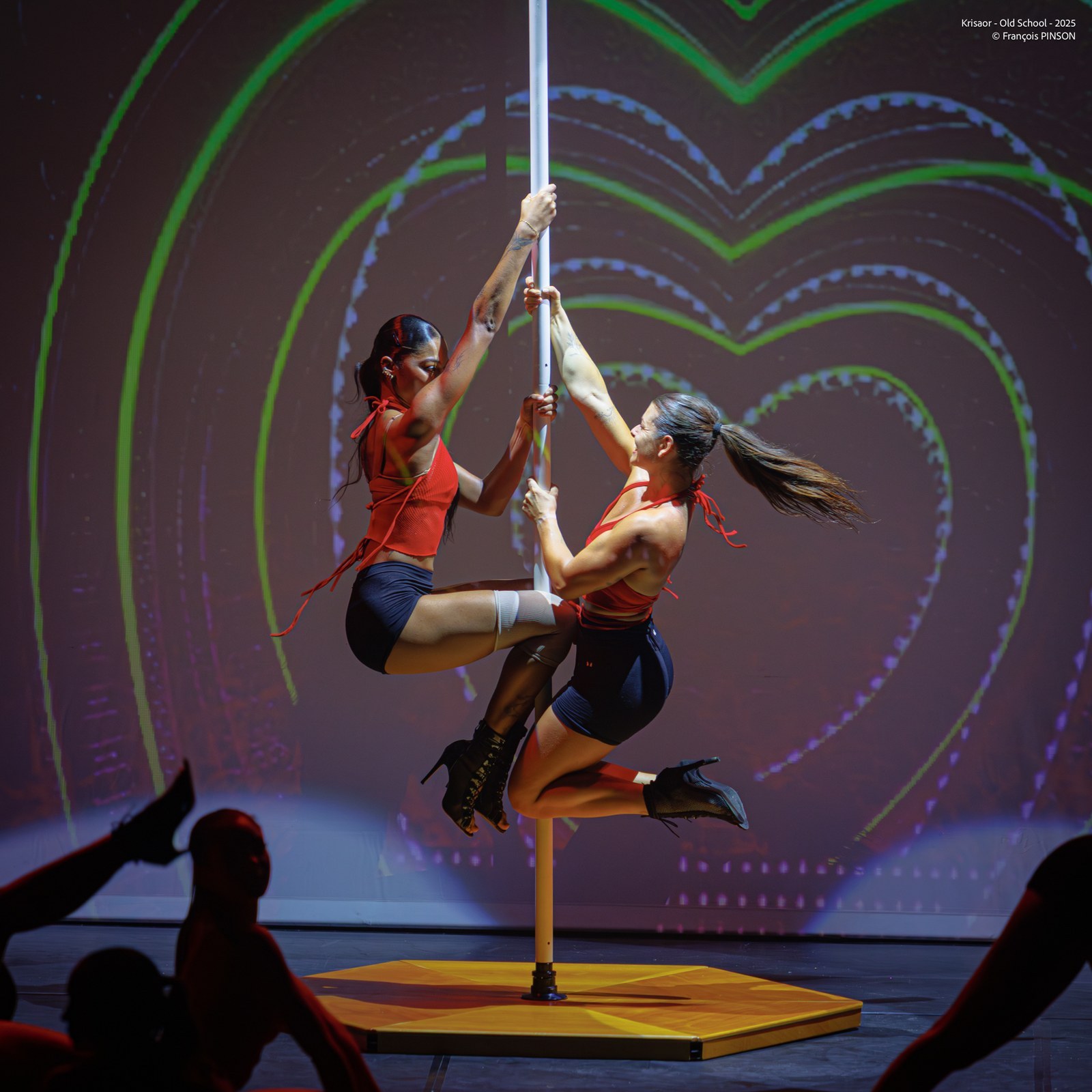 Danseurs Krisaor sur scène lors du spectacle 2026 — photo François Pinson
